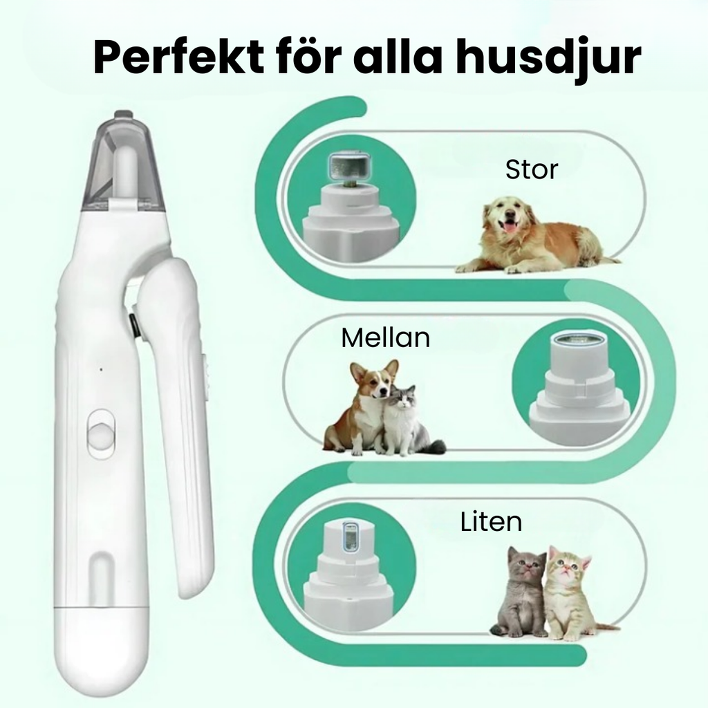 GlowPaw™ Pro - säker kloklippning